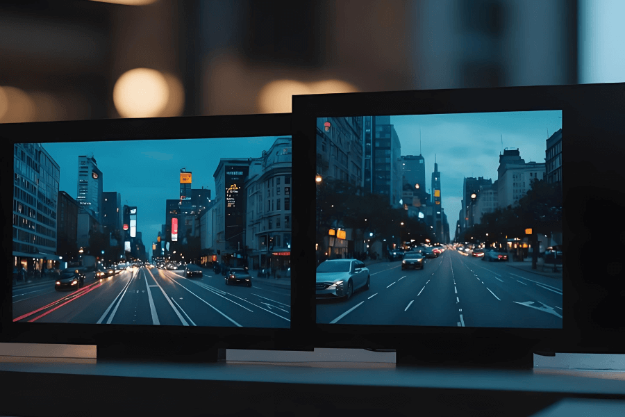 Key benefits of transparent OLED screens including self-emissive pixels, transparency, and slim design
