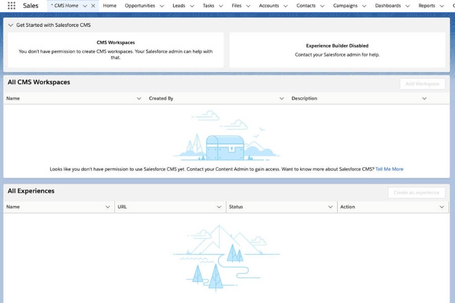 Cloud CMS interface showing real-time content updates and remote management capabilities.