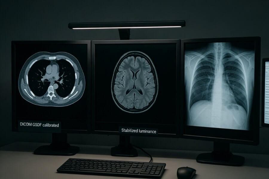 medical grade LCD display used in diagnostic imaging workstation